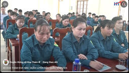 Xã Hoa Thám khai mạc huấn luyện dân quân năm 2026