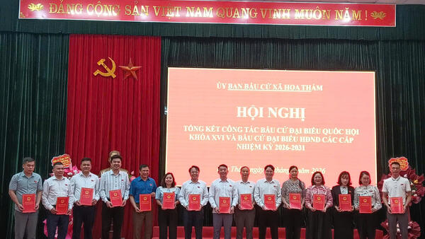 Hội nghị tổng kết công tác bầu cử đại biểu Quốc hội khóa XVI và đại biểu HĐND các cấp nhiệm kỳ 2021 - 2026