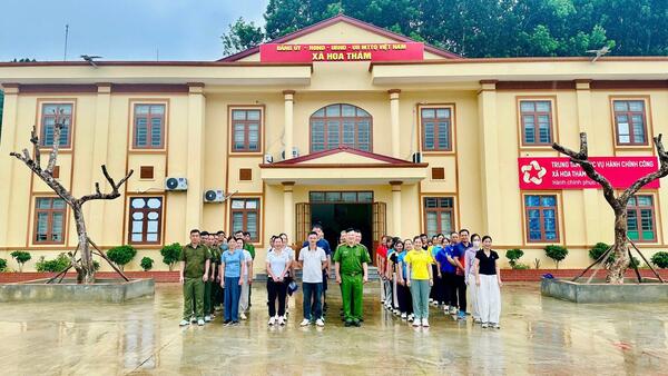 Xã Hoa Thám hưởng ứng Lễ mít tinh và Giải chạy phong trào “Chung một quyết tâm xây dựng xã, phường không ma túy”