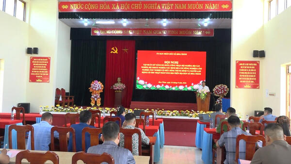 Xã Hoa Thám tổ chức Hội nghị tập huấn kỹ năng rà soát hộ nghèo, hộ cận nghèo năm 2026