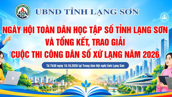 Hưởng ứng Ngày hội toàn dân học tập số tỉnh Lạng Sơn năm 2026