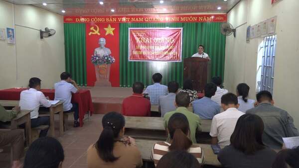 Xã Hoa Thám khai giảng 03 lớp dạy nghề cho lao động nông thôn