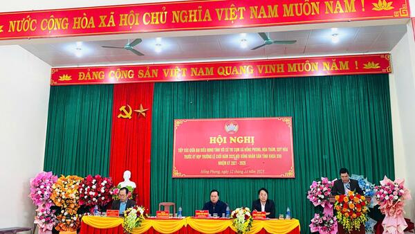 Hội nghị tiếp xúc cử tri trước kỳ họp HĐND tỉnh